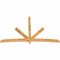 Ekena Millwork Alberta Rough Sawn Timber Gable Bracket, Western Red Cedar, 108"W x 68"H x 4"D x 4"F, 15/12 Pitch GBW108X68X0404ALB00RWR - alternate 3